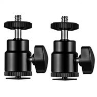 SLOW DOLPHIN Camera Hot Shoe Mount 1/4 with 1/4 Screw Adapter for Cameras Camcorders Smartphone Microphone Gopro LED Video Light Video Monitor Tripod Monopod (2pcs)