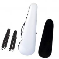 SM SunniMix 4/4 Full Size Portable Violin Case Lightweight Violin Carrying Storage Bag Violin Accessories - White