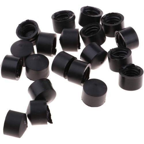  SM SunniMix 20pcs/Pack Skateboard Cups 12mm Longboard Truck Replacement s Accessories Roll Skate s Parts Rebuild Set Black