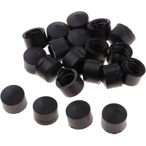  SM SunniMix 20pcs/Pack Skateboard Cups 12mm Longboard Truck Replacement s Accessories Roll Skate s Parts Rebuild Set Black