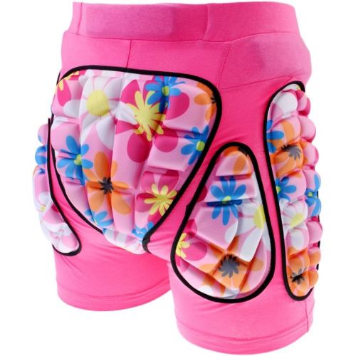  SM SunniMix Deluxe Padded Figure Skating Shorts for Kids Boys and Girls ? 3D Protection Pads for Hips Tailbone & Butt - Choice of Colors & Sizes