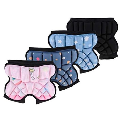  SM SunniMix 3D Padded Protective Shorts Hip Butt EVA Pad Short Pants Children Protective Gear Guard Drop Resistance with Adjustable Strap