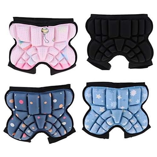  SM SunniMix 3D Padded Protective Shorts Hip Butt EVA Pad Short Pants Children Protective Gear Guard Drop Resistance with Adjustable Strap