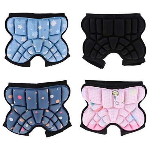  SM SunniMix 3D Padded Protective Shorts Hip Butt EVA Pad Short Pants Children Protective Gear Guard Drop Resistance with Adjustable Strap