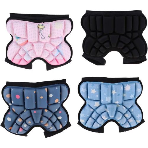  SM SunniMix 3D Padded Protective Shorts Hip Butt EVA Pad Short Pants Children Protective Gear Guard Drop Resistance with Adjustable Strap