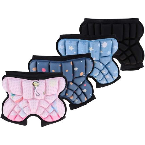  SM SunniMix 3D Padded Protective Shorts Hip Butt EVA Pad Short Pants Children Protective Gear Guard Drop Resistance with Adjustable Strap