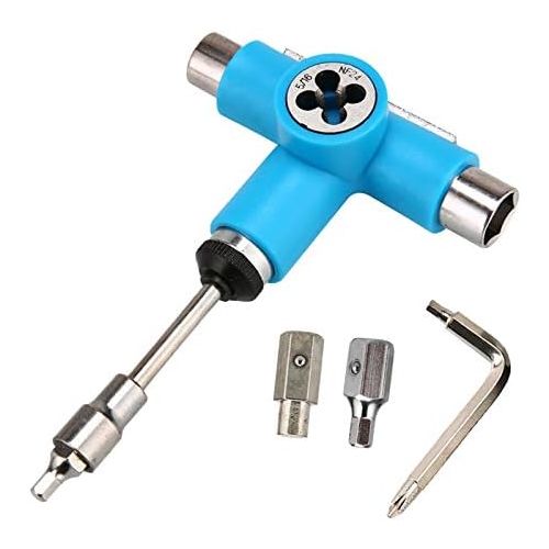  SM SunniMix Skate Tool Skateboard T Multi Tools Kit All-in-One Longboard Bearing Truck Decks Hardware Accessories Wrench Allen Phillips Key