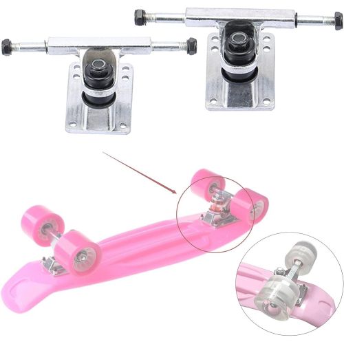  SM SunniMix Lightweight Skateboard Trucks Combo 3.25inch Wheels, Integrated Design Aluminium Alloy Skateboard Accessory, 2pcs