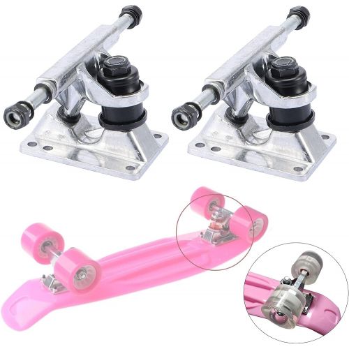  SM SunniMix Lightweight Skateboard Trucks Combo 3.25inch Wheels, Integrated Design Aluminium Alloy Skateboard Accessory, 2pcs