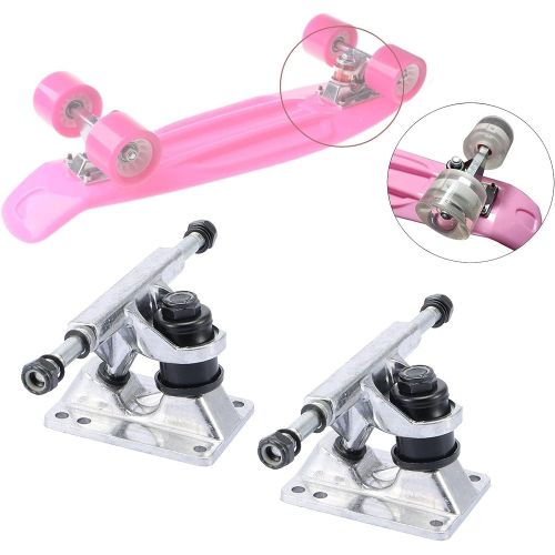  SM SunniMix Lightweight Skateboard Trucks Combo 3.25inch Wheels, Integrated Design Aluminium Alloy Skateboard Accessory, 2pcs