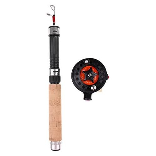  [아마존베스트]SM SunniMix Telescope Carbon Mini Ultralight Ice Fishing Rod Set