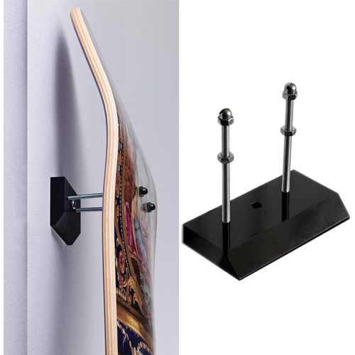  SM SunniMix 2 Pieces Skateboard Wall Mount Longboard Water Ski Hanger Storage Display Rack Office Dorm Garage