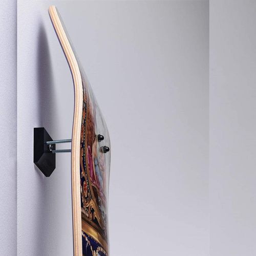  SM SunniMix 2 Pieces Skateboard Wall Mount Longboard Water Ski Hanger Storage Display Rack Office Dorm Garage