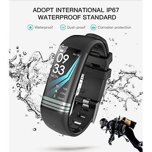  SMAATE Fitness Tracker Waterproof IP67 to Start Summer after Memorial Day Event, with Heart Rate Monitor...