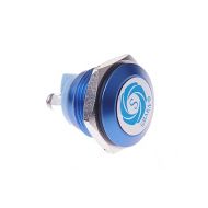 SMAKN 16mm Flush Mounted Momentary Spst Blue Stainless Steel Round Push Button Switch