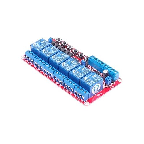  SMAKN DC 24V 6-Ch Self-Lock Interlock Triggered Relay Module for PIC Arduino