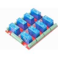 SMAKN 8 Channel SMI-05VDC-SL-2C DC 5V Double Power Relay High Level Optocoupler Relay Module