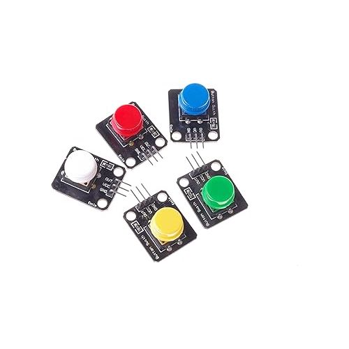  SMAKN® Big Button Color Button Module for Electronic Pack of 5