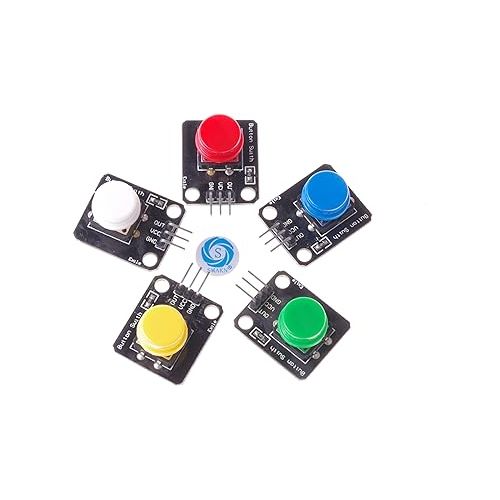  SMAKN® Big Button Color Button Module for Electronic Pack of 5