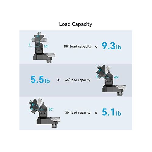  SmallRig Adjustable Camera Monitor Mount for ARRI-Style (Upgrade), 360° Swivel and 180° Tilt Monitor Holder Anti-Twist Support 5” and 7” Field Monitor- 2903B