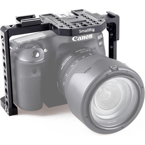  SMALLRIG Camera Cage for Canon EOS 80D with NATO Rail, Cold Shoe - 1789