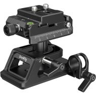 SmallRig Mount Plate for Arca-Swiss Quick Release Clamp and Bottom Plate for Manfrotto Type with Height-Adjustable 15mm Rod Clamp Mount - 4233