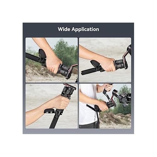  SmallRig Wrist Support for DJI RS 4/RS 4 Pro/RS 3/RS 3 Pro/RS 2, Weight-Reducing Rotatable Design for Different Angle, with QD Quick Release Buckles, 1/4