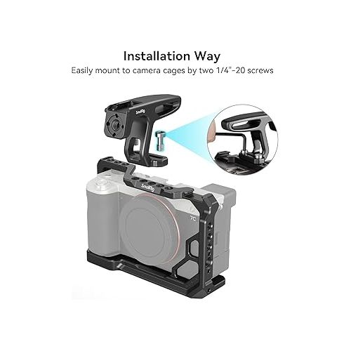  SMALLRIG Mini Top Handle for Lightweight Vlogging Cameras with 1/4