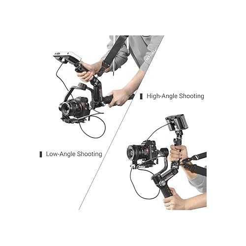  SmallRig Handle Grip Handgrip for Zhiyun-Tech WEEBILL-S Gimbal with Cold Shoe Mount Built-in Wrench, Multiple Threaded Holes - BSS2636C