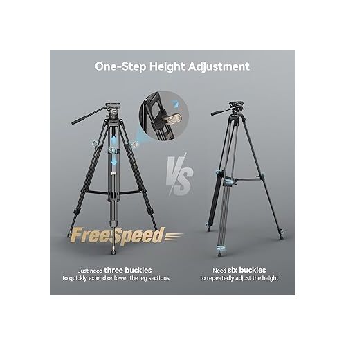  SmallRig AD-80 FreeBlazer Heavy-Duty Tripod System, 75