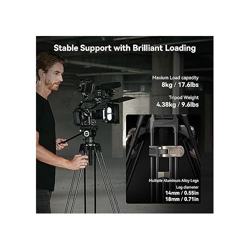  SmallRig AD-80 FreeBlazer Heavy-Duty Tripod System, 75