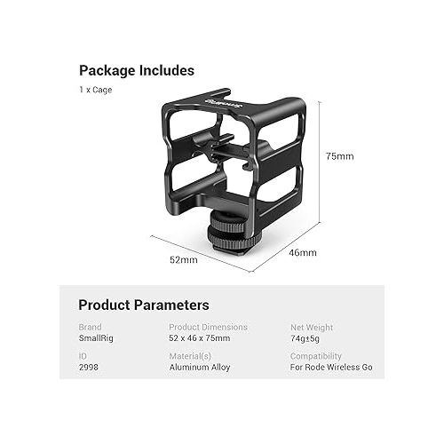  SmallRig Wireless Go Storage Cage for RODE 2998
