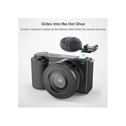  SmallRig Cold Shoe Adapter with Windshield for Sony ZV-1 II/ZV-1 / ZV-1F / ZV-E1 / ZV-E10-3526