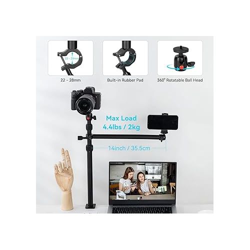  SmallRig Camera Desk Mount Table Stand with Magic Arm and 1/4