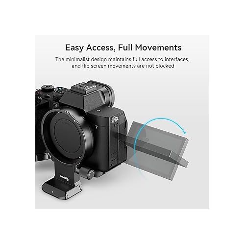  SmallRig Rotatable Collar Mount Plate for Sony Alpha 7R V/Alpha 7 IV/Alpha 7S III/Alpha 7R IV, for Arca-Type and for Manfrotto RC2 Plate, Supporting Horizontal and Vertical Shooting - 4148