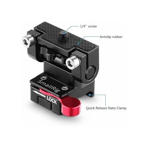  SMALLRIG Field Monitor Holder Mount with Quick Release NATO Clamp - 2100