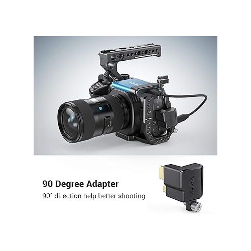  SmallRig Right-Angle Adapter for USB-C, Only for Blackmagic Pocket Cinema Camera BMPCC 4K Camera Cage - AAA2700