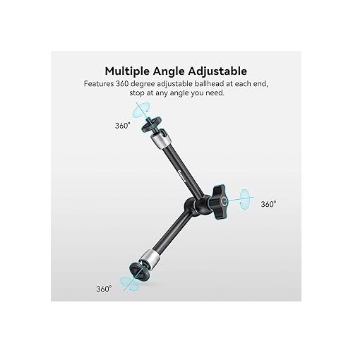  SmallRig 9.8 inch Adjustable Articulating Magic Arm with Both 1/4