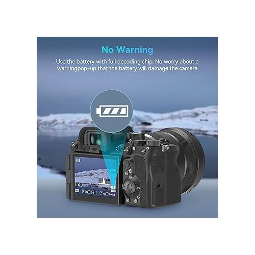  SMALLRIG EN-EL15C 2400mAh Camera Battery for Nikon Zf / Z8 / Z7 / Z6, USB-C Fast Charging Rechargeable Camera Battery for Z7 II, Z6 II, Z5, D850, D810, D810A, D780, D750, D610, D500, D7500-4332