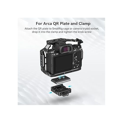  SMALLRIG DSLR and Mirrorless Quick Release Clamp and Plate for Arca Standard - 2280