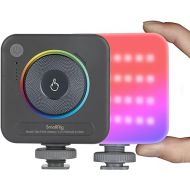 SmallRig P108 RGB Video Light,Portable LED Camera Lights 360° Full Color Photography Lighting w 3 Cold Shoe, 2500mAh Rechargeable On-Camera Video Light Panel 2700K - 6500K for YouTube, Vlogging 4055