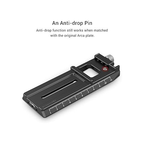  SMALLRIG Camera Quick Release Plate Adapter for Arca-Swiss for DJI RS 4 / RS 4 Pro/RS 2 / RSC 2 / RS 3 / RS 3 Pro & for Ronin-S Gimbal - 3061