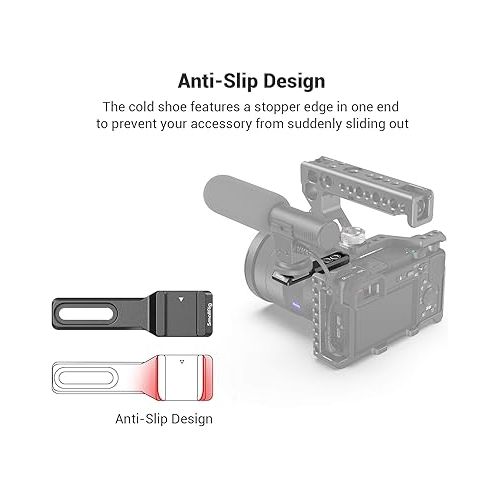  SmallRig Cold Shoe Extension, Outrigger Shoe Mount Adapter for Microphone, EVF and Camera Accessories - 2879