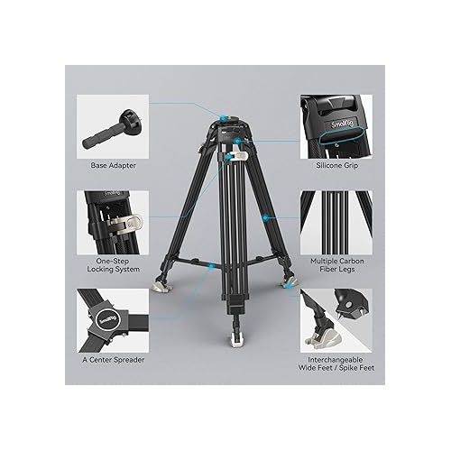  SmallRig FreeBlazer Heavy-Duty Carbon Fiber Tripod, 72