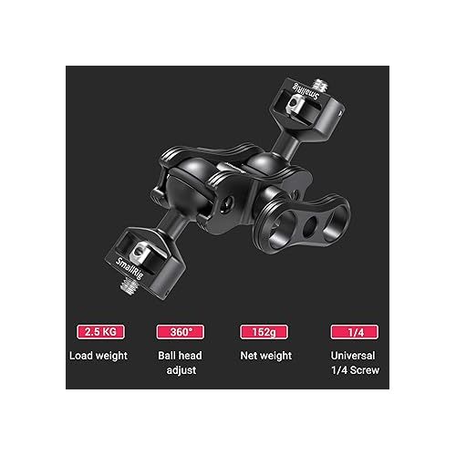  SMALLRIG Articulating Magic Arm with Double Ballheads (1/4