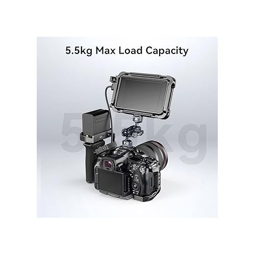  SmallRig Camera Magic Arm, Flexible Articulating Arm with 1/4” Screws, Field Monitor Mount with Dual Ballhead, Aluminum - 3873