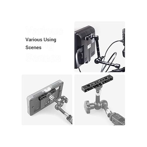  SmallRig Cheese Plate with Multiple Threaded Holes,Cheese Bar for Monitor Mount, DIY Camera Accessories - 1091