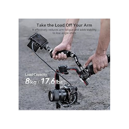  SmallRig Adjustable Sling Handgrip Gimbal Sling Handle for DJI RS 4, RS 4 Pro, RS 3 Mini, RS 3, RS 3 Pro, RS 2, RSC 2 Stabilizer, 13.2lb Load, Ergonomic Grip for Low Angle Shots - 3028C