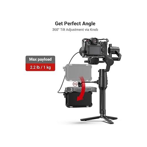  SMALLRIG Adjustable Camera Monitor Mount for DJI Ronin-S/Ronin-SC & ZHIYUN Crane 2S/Crane 3/3S/WEEBILL-S & MOZA AirCross 2 Gimbals - 2889