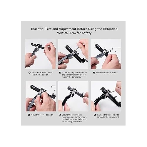  SmallRig Extended Vertical Arm for DJI RS 3 Mini, Extension Mount Plate for DJI RS 3 Mini - 4196